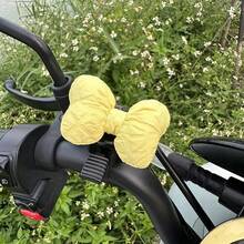 1pc Cute Large Bow Bicycle Safety Bell Handlebar Decoration Cycling Accessory - Multicolor - View 6
