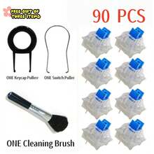 Keyboard Switch 90Pcs Keyboard Clicker Key 3 Pin Tactile Switch For MX Outemu RGB Redragon Replacement Free For Two Keycap Puller And One Cleaning Brush - View 11