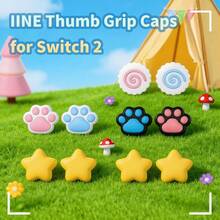Pelindung Joystick Silikon Bertema Game yang Lucu untuk Switch 2/NS2/Switch2 - Desain Hewan & Karakter yang Cerah, Pelindung Joystick Thumb Rocker yang Tahan Lama, Pegangan Anti Selip, Mudah Dibersihkan, Aksesori Gaming, Desain yang Menyenangkan, Halus - View 6