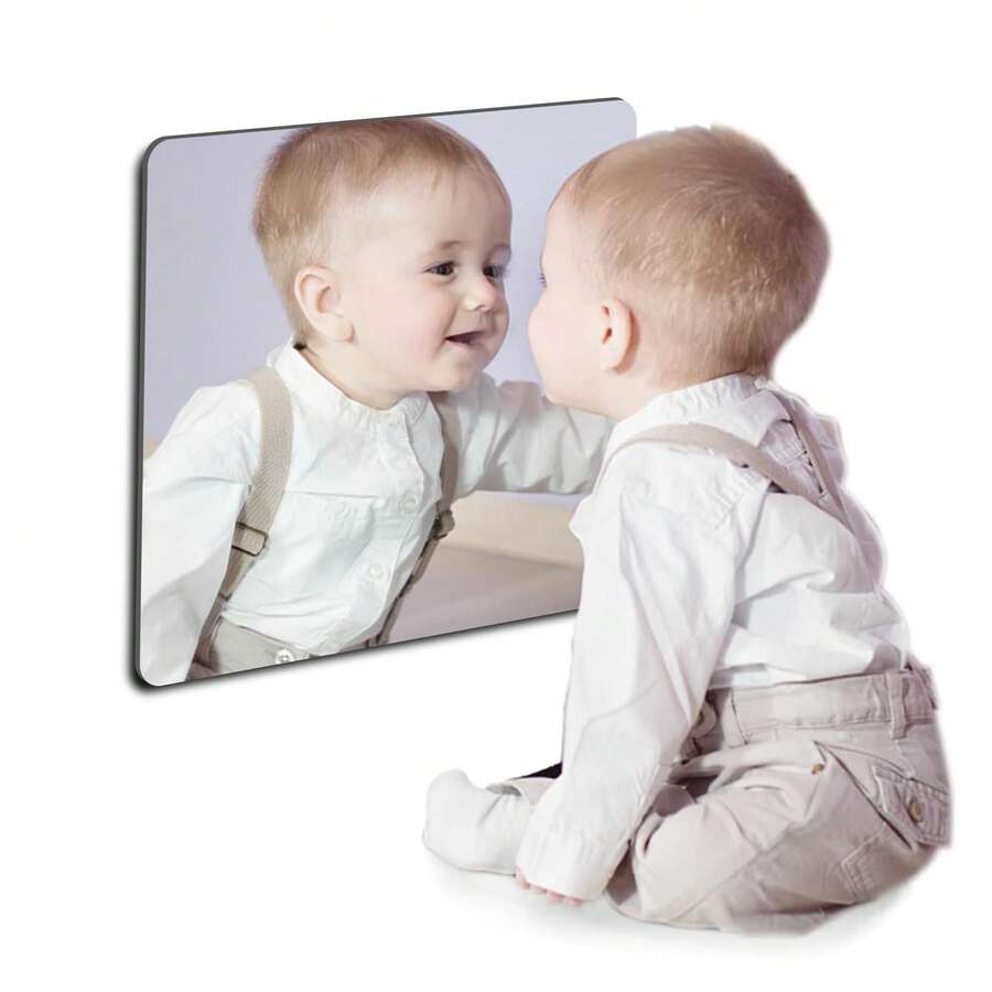 8pcs Frameless Acrylic Mirror SetFullLength Mirrors Ideal For Home Decor Fitness And MakeupMultifunctional For Indoor Use HomeDecorLivingRoomMirrorWall - Silver - View 1