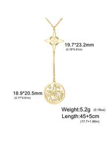 LIKGREAT 1pc Double Amulet Protection Necklace Knot Pentagram Four-Character Stainless Steel Protective Jewelry Wholesale - Fashion Series - View 20
