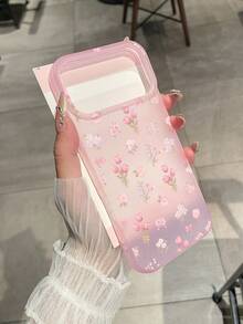 1件花卉印花手機殼，適用於 iPhone 17 / 17 Pro / 17 Pro Max、15、16 Pro Max、16、14、16 Plus、18 Pro、18 Pro Max - 彩色 - 查看 3