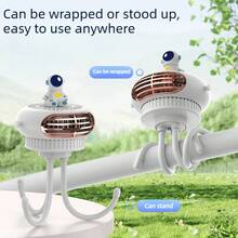 Baby Stroller Cooling Fans - Blue - View 7