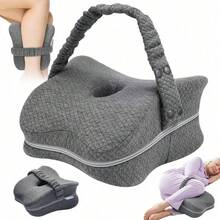 Memory-Schaum Kissen mit waschbarem Bezug und elastischem Befestigungsgurt, ergonomisches Schlafkissen speziell für Seitenschläfer im Heimschlafzimmer - Grau - Übersicht 1