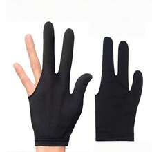 Billiards Gloves Yo Yo Gloves 3 Fingers Billiard Gloves Slip Resistant Yo Yo Gloves For Left And Right Hand - Black - View 7