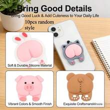 5pcs Cartoon Keycaps, Adhesive Not Included, Fun And Charming Cartoon Style Keycaps, Exquisite Mechanical Keyboard Keycap Set, Individual Packaging, Cute Aesthetic Replacement Parts, Perfect For Gaming Or Office Environments - Decoration - View 3