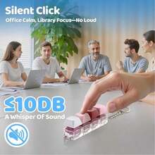 Juguete Fidget Teclado Tapa de Tecla Llavero, Juguete Fidget de Botón, Regalo Anti-Estrés para Pasar el Tiempo para Adultos, Color de Tapa de Tecla Aleatorio - Multicolor - Ver 4