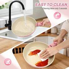 Detachable Handle Ceramic Nonstick Pots And Pans Set Induction Compatible Cookware For Kitchen And Rv Oven Dishwasher - View 6