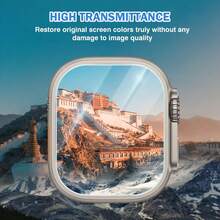 3pcs Ultra HD Tempered Glass Smart Watch Screen Protector, Compatible With Apple Watch Ultra, Ultra2, Ultra3 49mm, With Positioning Installation Frame, Easy To Install, Effectively Protect Watch Screen, Fashion Watch Accessory, Newly Upgraded, Christmas/Halloween/Holiday Gift. - 49mm Is Suitable for Ultra/Ultra2/Ultra3 - View 9