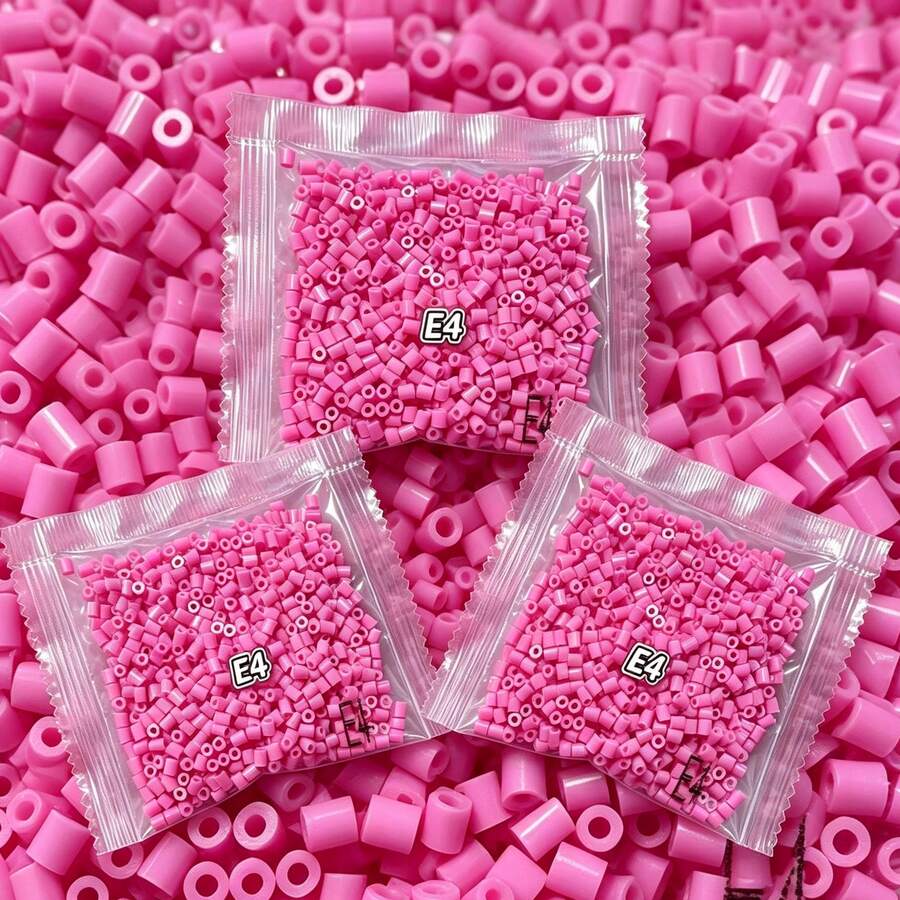 3000Pcs/Pack 2.6Mm Fuse Beads Creative Small Hole Bead Supplement Pack,Melting Beads Handmade Pixel Art DIY Puzzle 3D Puzzles DIY Ironing Beads Handicraft Making,Need Made With Professional Tools - E4 - View 1