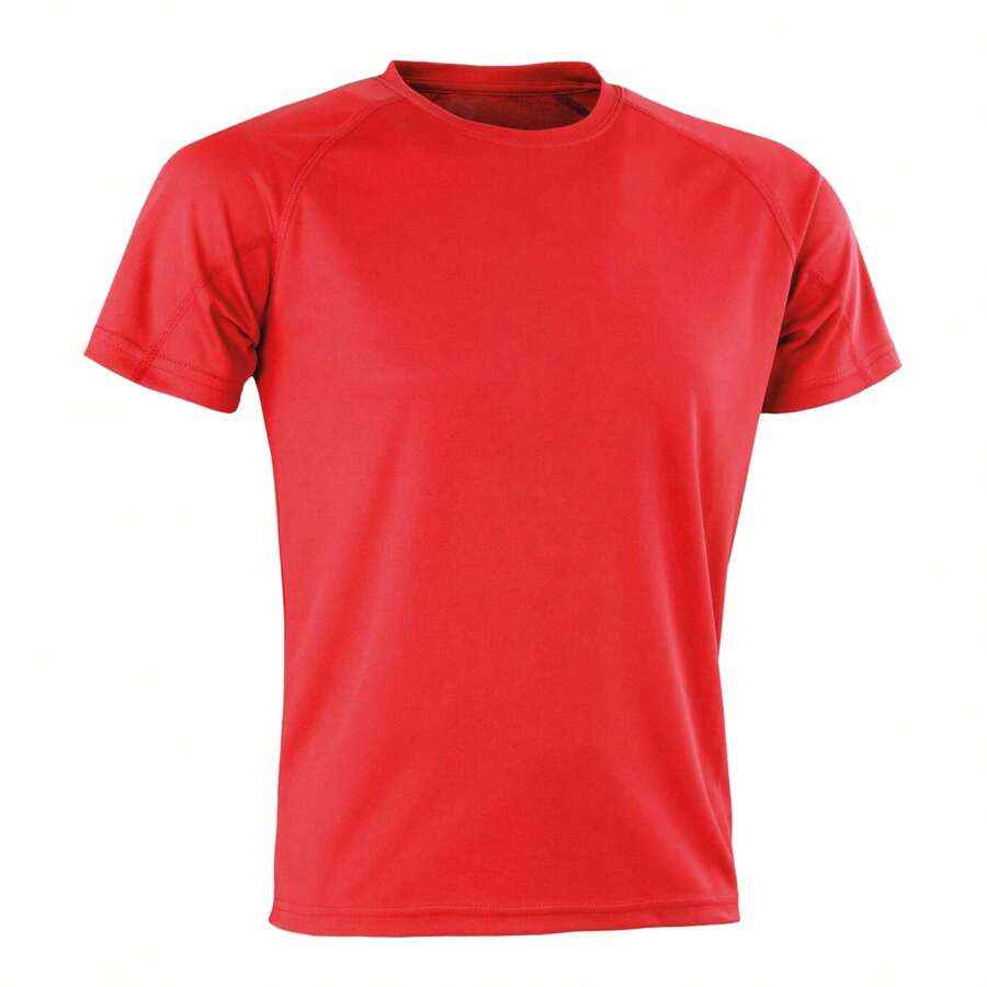 Spiro Mens Aircool T-Shirt - Red - View 1