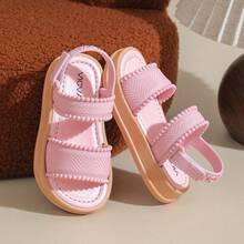 Caweiny Girls' Fashionable Sunny Sandals Suitable For Daily Wear - Baby Pink - View 5