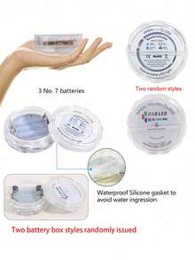1/2/4/6/8/10 件防水 LED 灯，16 种颜色变色水下灯带遥控器，适用于游泳池、水族馆、花瓶、浴缸、热水浴缸和派对装饰 - 白色 - 查看 7