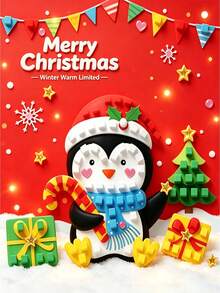 Children's 3D Christmas Handmade Mosaic Sticker DIY Material Kit - Multicolor - View 13