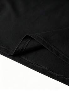 Herren-T-Shirt aus reiner Baumwolle, schwarzes Oversize-Shirt mit "Psychedelic-Smile"-Flachdruck, Festival-Stil - Stil2 - Übersicht 5