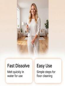 jakehoe 30 Tablet Pembersih Lantai Multi-Efek, Lembaran Pel Konsentrat untuk Penggunaan Rumah Tangga, Pembersihan Mendalam dan Penghilangan Kerak, Mengkilap dan Berkilau, Aroma Segar, Cocok untuk Dapur, Kamar Tidur, Keramik, Lantai Kayu dan Berbagai Permukaan - beraneka warna - View 9