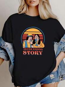 Women T-Shirts - Black - View 1