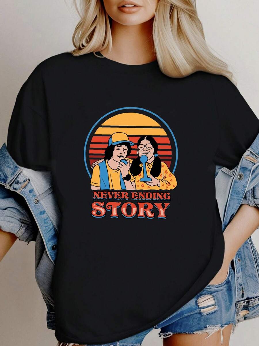 Women T-Shirts - Black - View 1