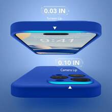 高品質極簡克萊因藍純色液態 TPU 手機殼，內植絨全包覆設計，附加高鏡頭保護，適合日常通勤使用，防摔防滑防刮，相容 Apple 17/17Pro/17 Pro Max/17 Air、Apple 16/15/14/13/12/11/Pro/Pro Max/Plus，具防摔保護功能，生日禮物與情人節禮物的理想選擇，高品質抹茶綠絲滑防震保護殼 - 卡萊因藍 - 查看 3