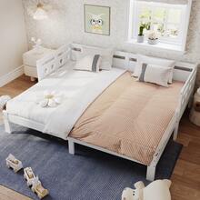 Heart Shaped Sofa Bed Frame White Wood 90x200cm - White - View 8