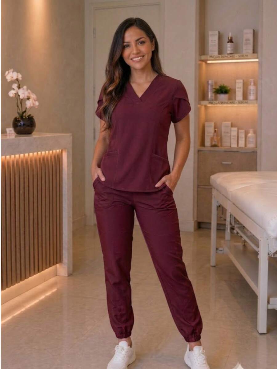 Scrub Sets - Lie de vin - Voir 1