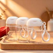 10pcs 1oz(28.3g) 30ml Clear Empty Bottles, Hand Sanitizer Travel Holder With Hook Keychain, White Flip Cap, Reusable Portable Empty Bottles, Refillable Cosmetic Containers, Suitable For Liquids, Lotions, Creams - Transparent Flip-top Keychain 10pcs - View 7