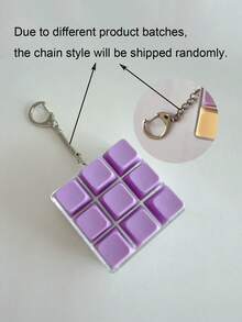 9-Key Cube Pressure Release Button Toy, Creative Keyboard Pendant Decoration, Car Keychain, Bag Charm, Keychain Accessory, Keyboard Design, Adult Fidget Keychain, Pressure Sensitive Keychain, Stress Relief Keychain, Focus Relaxation Zipper Keychain, Birthday Gift, Party Favor, Holiday Gift. Gothic Y2K Style Lanyard ID Card Holder, Car Decor, Bag Decoration - Multicolor - View 20