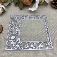 Alat Templat Embossing Die-Cut Logam untuk Bingkai Latar Belakang, Scrapbooking DIY, Pembuatan Kartu, dan Dekorasi Album - perak - View 7