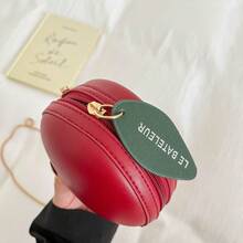 Niche Design Women's 2026 New Ins Versatile Chain Crossbody Bag Fashionable Super Popular Mini Apple Bag - Red - View 3