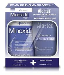 Minoxidil 5% Anacastel Pack + Champú Anticaída Alostet de Regalo - Anticaída - Ver 1