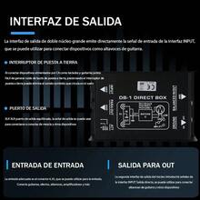 Caja directa pasiva,Canal DJ 1,guitarra audio Caja directa - Negro - Ver 7