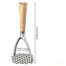 1 Set Home Kitchen Gadgets, Wooden Handle Stainless Steel Potato Masher, Manual Egg Beater, Kitchen Baking Tools Home Gift Set, Practical Holiday Gift, New Home Opening Gift, Kitchen Small Gift - Multicolor - View 10