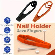 1/2pcs/1set Nail Punch | Non-Slip Joint Pliers, Finger Protection, Portable Nail Fixing Tool, Home Essential - Multiple Styles - View 4