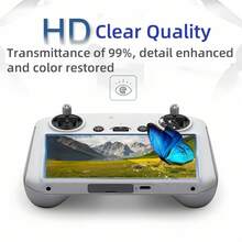 4 piezas Película protectora de pantalla de vidrio templado para RC/RC2, compatible con Mini 4/RC/RC 2 accesorios de control remoto, protección antiarañazos de dureza 9H, bordes suaves y tacto sensible, juego de película protectora de pantalla duradera - Ver 6