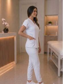 Scrub Sets - Beyaz - Görünüm 3
