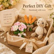 مجموعة مواد حرفية من سيقان الشينيل على شكل حمل وقش القمح، طقم DIY لصنع عصي الشينيل اليدوية، يتضمن خرز عيون وكرات فوم، لوازم فنية إبداعية للوالدين والأطفال، غير مكتملة - متعدد الألوان - مشاهدة 6