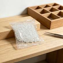 1000顆/包 2.6mm迷你熔珠 像素藝術熨燙珠 彩色 Perler 珠子 趣味熔珠拼圖 手作 DIY 3D 拼圖玩具 - 杏色 - 查看 2