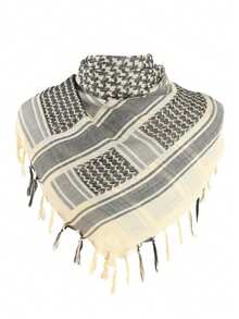 1pc Desert Style Scarf For Men, Motorcycle Riding Headscarf, Soft Warm, Jacquard Pattern, Versatile Fashion Scarf, Outdoor Premium Traditional Apparel - Multicolor - View 6
