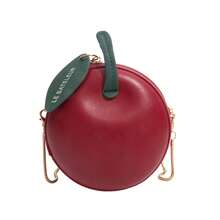 Niche Design Women's 2026 New Ins Versatile Chain Crossbody Bag Fashionable Super Popular Mini Apple Bag - Red - View 2