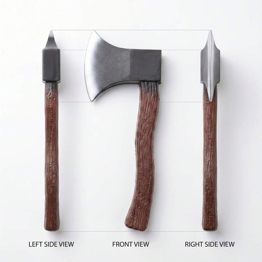 1pc Halloween Carnival Fire Axe Shanghai Bund Axe Performance Prop Equipment PU Axe Costume Prop - View 1