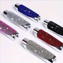 1pc Women's Car Rhinestone Handbrake Cover, Personalized Full Rhinestone Handbrake Decor Sleeve, Car Interior Decoration Accessory (Note: Size, Not Suitable For All Models), Fashionable Rhinestone Car Decoration - A - View 11
