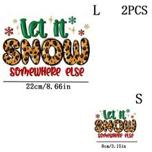 1 قطعة/2 قطعة/3 قطع "طباعة نمر 'Let It Snow Elsewhere'"! مناسبة للتيشيرتات وبلوزة رياضية والوسائد والحقائب الظهرية وحقائب التسوق، هدية عيد الميلاد المثالية، مشروع هدية العطلات | تصميم العطلات | طباعة متينة - متعدد الألوان - مشاهدة 10