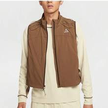 Nike Death Bloom New Men's Versatile Loose Lightweight Comfortable Outdoor Stand Collar Vest HV0601-235 - Camel - View 2