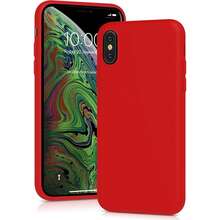 適用於 iPhone 13 的保護殼，[軍規級防震保護] 矽膠保護殼，配備柔軟耐刮微纖維內襯，適用於 iPhone 14 15 16 Pro Max 17 Pro Max XS Max XR 7 8 Plus SE2022 6s 6s Plus 12 Mini 11 - 紅色 - 查看 10