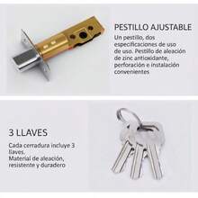 Door Handles & Locks - Silver Door Lock - View 2