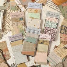 60pcs/Pack Vintage Floral Decorative Scrapbook Paper, DIY Collage Memo Pad - Multicolor - View 8