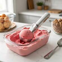 Stainless Steel Ice Cream Scoop, Trigger Release Cookie Scoop & Melon Baller, Durable Dessert Tool For Kitchen, Parties And Restaurants - 1 Pc - View 6