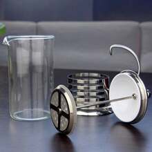 Prensa Francesa De Vidrio Y Acero Inoxidable / Jarra De Infusión De Té Y Café / Prensa Francesa De 3 Tamaños / Jarra De Café De Filtro Reutilizable - 350 ml - Ver 6