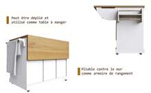 White Sideboard Multifunctional Server With Storage Space In Wood For Dining Room And Living Room - 白色 - 查看 5