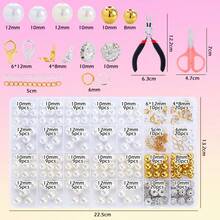 QIAO DIY Custom Dog Pearl Necklace Making Kit With Decor Pendant Craft Tools Accessories Adjustable Pet Jewelry Collar Set For Puppy Small Medium Dogs - Multicolor - View 3